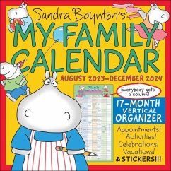 Sandra Boynton's My Family Calendar 17-Month 2023-2024 Family Wall Calendar - Boynton, Sandra