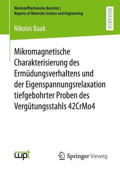 Mikromagnetische Charakterisierung des Ermüdungsverhaltens und der Eigenspannungsrelaxation tiefgebohrter Proben des Vergütungsstahls 42CrMo4 - Baak, Nikolas
