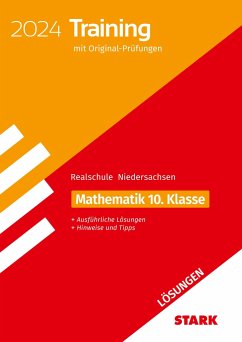 STARK Lösungen zu Original-Prüfungen und Training Abschlussprüfung Realschule 2024 - Mathematik - Niedersachsen