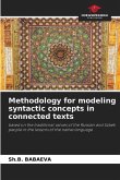 Methodology for modeling syntactic concepts in connected texts