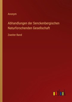 Abhandlungen der Senckenbergischen Naturforschenden Gesellschaft