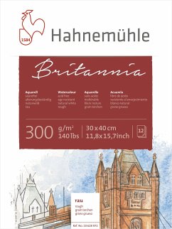 Hahnemühle Aquarellblock 12 Bl. Britannia rau 30x40cm 300g