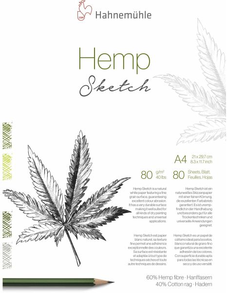 Hahnemühle Hemp Sketch A 4 80 Blatt 80 g Hahnemühle Hemp Sketch A 4 80 Blatt 80 g