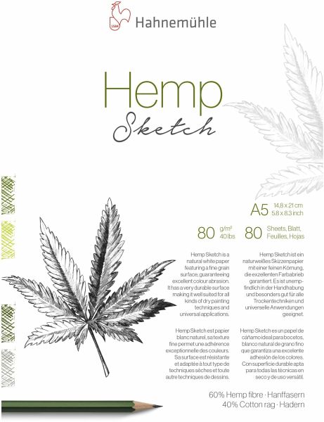 Hahnemühle Hemp Sketch A 5 80 Blatt 80 g