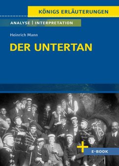 Cover Der Untertan von Heinrich Mann - Textanalyse und Interpretation (eBook, ePUB)