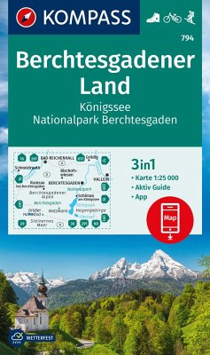 Cover KOMPASS Wanderkarte 794 Berchtesgadener Land, Königssee, Nationalpark Berchtesgaden 1:25.000