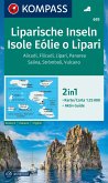 KOMPASS Wanderkarte 693 Liparische Inseln, Isole Eólie o Lìpari, Alicudi, Filicudi, Lìpari, Panarea, Salina, Strómboli, Vulcano 1:25.000