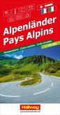 Alpenländer Strassenkarte 1:750 000