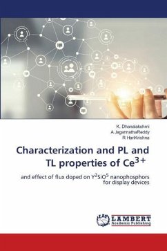 Characterization and PL and TL properties of Ce3+