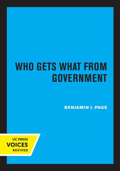 Who Gets What from Government (eBook, ePUB) Who Gets What from Government (eBook, ePUB)