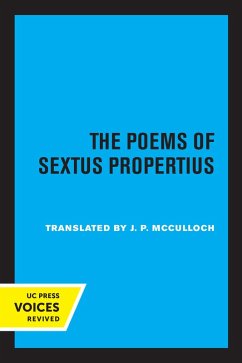 The Poems of Sextus Propertius (eBook, ePUB) - Propertius, Sextus