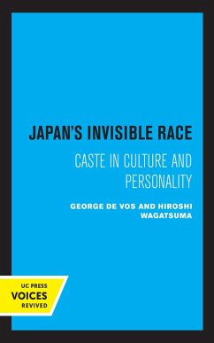 Japan's Invisible Race (eBook, ePUB) - Wagatsuma, Hiroshi; De Vos, George