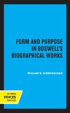 Form and Purpose in Boswell's Biographical Works (eBook, ePUB)
