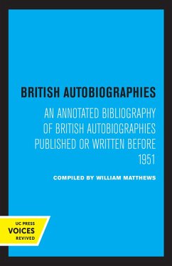 Cover British Autobiographies (eBook, ePUB)