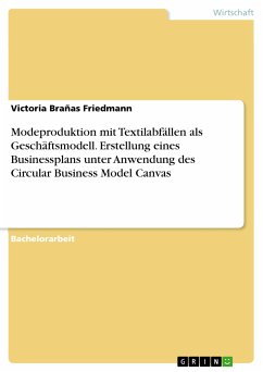 Modeproduktion mit Textilabfällen als Geschäftsmodell. Erstellung eines Businessplans unter Anwendung des Circular Business Model Canvas (eBook, PDF)