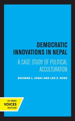 Democratic Innovations in Nepal (eBook, ePUB) - Joshi, Bhuwan L.; Rose, Leo E.