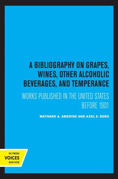 Cover A Bibliography on Grapes, Wines, Other Alcoholic Beverages, and Temperance (eBook, ePUB)