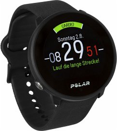 Polar Unite Black S-L Silikonarmband mit Dornschließe