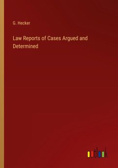 Cover Law Reports of Cases Argued and Determined