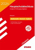 STARK Lösungen zu Original-Prüfungen Hauptschulabschluss 2024 - Mathematik, Deutsch, Englisch - Hessen