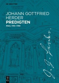 Johann Gottfried Herder Predigten - Herder, Johann Gottfried