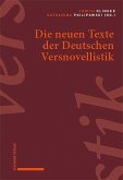 Die neuen Texte der Deutschen Versnovellistik