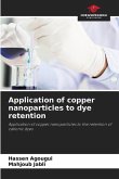 Application of copper nanoparticles to dye retention