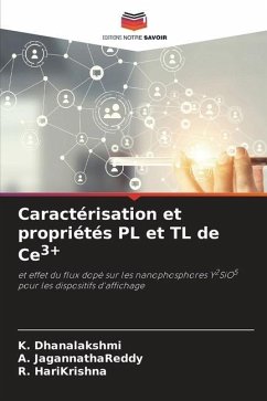 Caractérisation et propriétés PL et TL de Ce3+ - Dhanalakshmi, K.;JagannathaReddy, A.;HariKrishna, R.