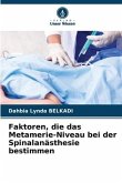 Faktoren, die das Metamerie-Niveau bei der Spinalanästhesie bestimmen