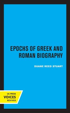 Cover Epochs of Greek and Roman Biography (eBook, ePUB)