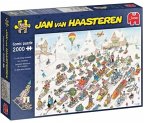 Jumbo 1110100026 - Jan van Haasteren, Es geht nur bergab, Comic-Puzzle, 2000 Teile