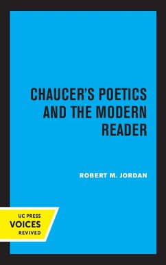Cover Chaucer's Poetics and the Modern Reader (eBook, ePUB)