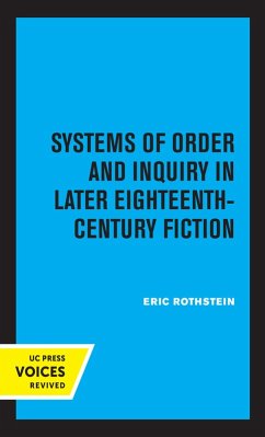 Cover Systems of Order and Inquiry in Later Eighteenth-Century Fiction (eBook, ePUB)