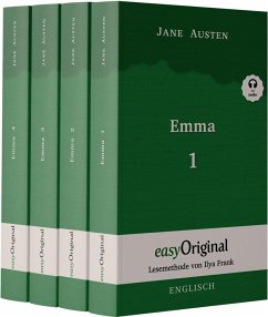 Emma - Teile 1-4 (Buch + 4 MP3 Audio-CD) - Lesemethode von Ilya Frank - Zweisprachige Ausgabe Englisch-Deutsch - Austen, Jane