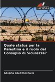 Quale status per la Palestina e il ruolo del Consiglio di Sicurezza?