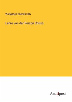 Cover Lehre von der Person Christi