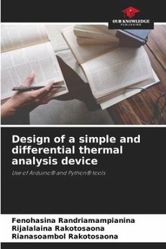 Design of a simple and differential thermal analysis device - Randriamampianina, Fenohasina;Rakotosaona, Rijalalaina;Rakotosaona, Rianasoambol