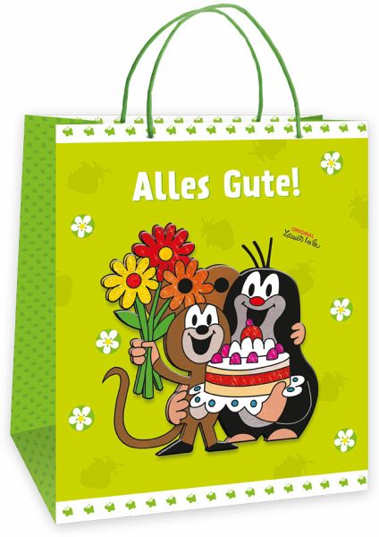 Trötsch Der kleine Maulwurf Torte Geschenktasche medium 3D