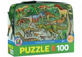 Eurographics 9100-0098 - Dinosaur - Lunchbox, Brotdose mit Puzzle 100 Teile, Motiv: Dinosaurier