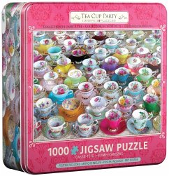 Cover Eurographics 8051-5314 - Teetassen Party - Puzzledose, 1.000 Blech Puzzle