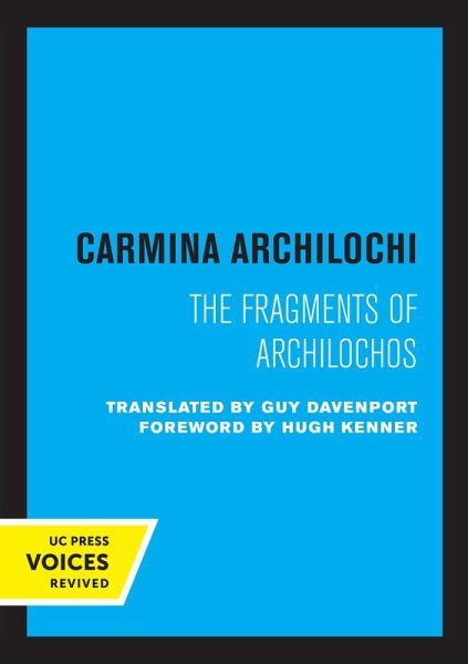Carmina Archilochi (eBook, ePUB) Carmina Archilochi (eBook, ePUB)