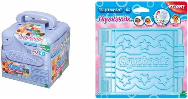 Aquabeads 31913 - Mega Nachfüllperlen Set im Koffer, Bastelset