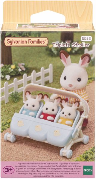 Sylvanian Families 5533 - Drillings-Kinderwagen Sylvanian Families 5533 - Drillings-Kinderwagen