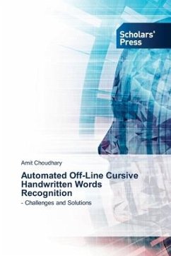 Automated Off-Line Cursive Handwritten Words Recognition - Choudhary, Amit