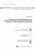 Kurzzeitige thermische Belastung von Lithium-Ionen Zellen während des Montageprozesses zu Hochvolt-Batteriesystemen