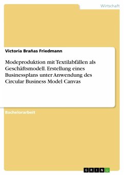 Modeproduktion mit Textilabfällen als Geschäftsmodell. Erstellung eines Businessplans unter Anwendung des Circular Business Model Canvas