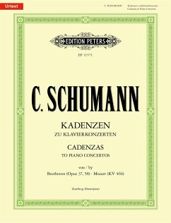 Kadenzen zu Klavierkonzerten - von Beethoven (Opus 37, Opus 58) und Mozart (KV466) - Schumann, Clara