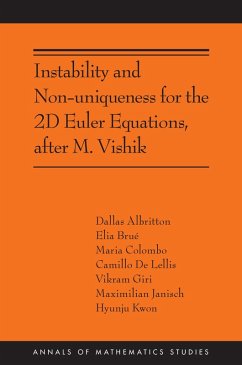 Instability and Non-uniqueness for the 2D Euler Equations, after M. Vishik (eBook, PDF) - Lellis, Camillo De; Brué, Elia; Albritton, Dallas; Colombo, Maria; Giri, Vikram; Janisch, Maximilian; Kwon, Hyunju