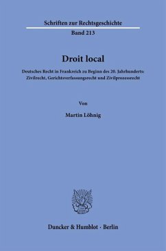 Droit local - Löhnig, Martin