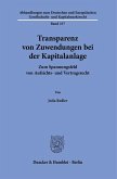 Transparenz von Zuwendungen bei der Kapitalanlage